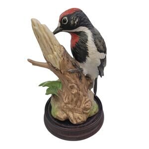 Vintage Downy Woodpecker Andrea Sadek #9386 Japan Made Collectible Bird Figurine